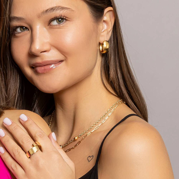 Золотые серьги-кольца Francelli (арт. е105949/20ж) – изображение 5