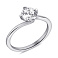 Серебряное кольцо с одним фианитом (арт. 7501/6960) – изображение 1