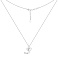 Серебряное колье с подвеской сердце (арт. 7507/2539) – изображение 3