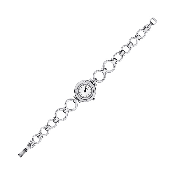 Серебряные часы с фианитами (арт. 7926/7110019/2) – изображение 1