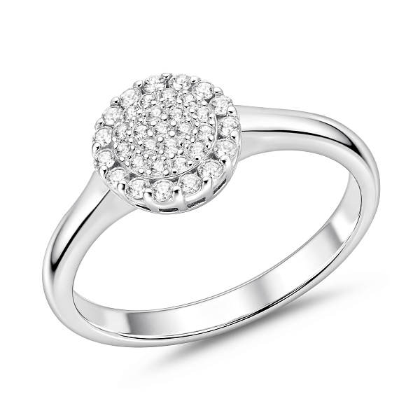 Серебряное кольцо с фианитами (арт. 7501/8648) – изображение 1