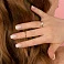 Золотое кольцо "Love" без камней (арт. 155232) – изображение 2
