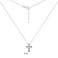 Серебряное колье с крестиком (арт. 7507/2366амлн) – изображение 3