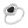 Серебряное кольцо с ониксом (арт. 7501/2328о) – изображение 1