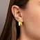 Серьги-кольца из золота Francelli (арт. е104161/15ж) – изображение 2