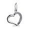 Серебряный кулон Сердце с фианитами (арт. 7503/2-0365.0.2) – изображение 1