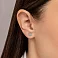 Серьги пусеты Монеты из белого золота (арт. 107862/1б) – изображение 3