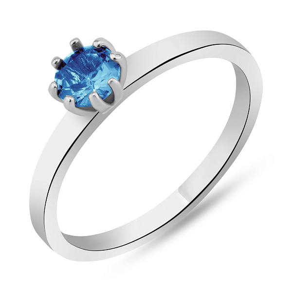 Кольцо из серебра с топазом (арт. 7501/531Птгкп) – изображение 1