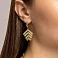 Золотые серьги Francelli (арт. 1091657ж) – изображение 2