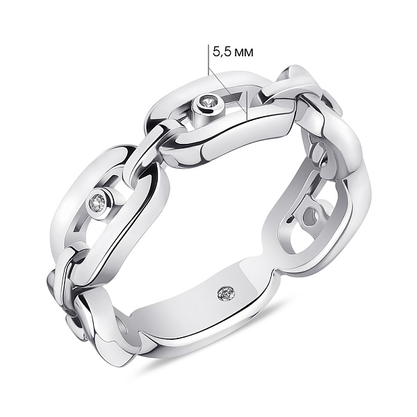 Кольцо из серебра (арт. 7501/6494) – изображение 2