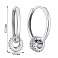 Серебряные серьги-конго с фианитами (арт. 7502/9874/15) – изображение 2