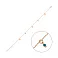 Золотой браслет на ногу с фианитами (арт. 326986зн) – изображение 1