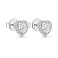 Серебряные пусеты Сердечка (арт. 7518/7360) – изображение 1
