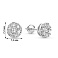 Серьги из белого золота с бриллиантами (арт. С341624080б) – изображение 2