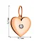 Золотий підвіс з одним фіанітом (арт. 424467) – зображення 3