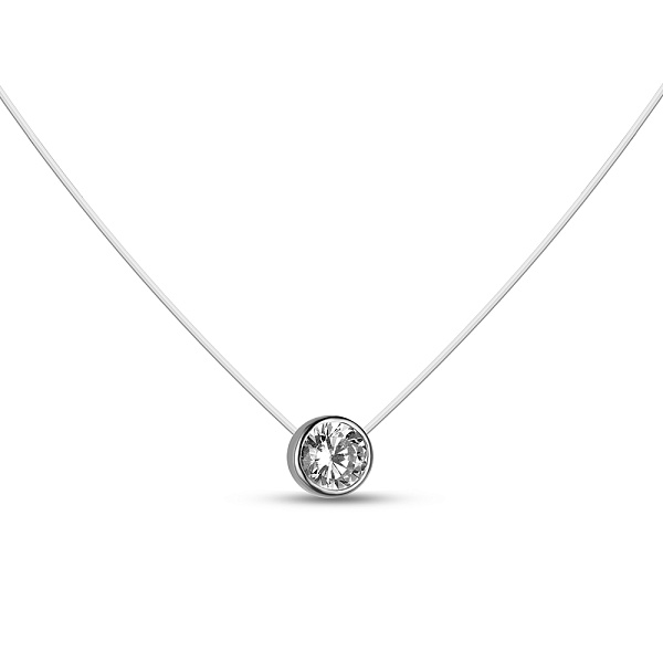 Серебряное колье невидимка на леске (арт. 7607/6028р) – изображение 1
