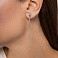 Золотые серьги с цепочкой (арт. 1091086б) – изображение 3