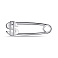 Серебряная булавка Доллар (арт. 7511/7117-р) – изображение 1