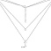 Серебряное колье с фианитом (арт. 7507/1613) – изображение 3