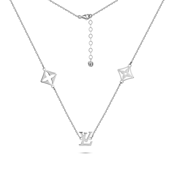 Колье из белого золота (арт. 351360б) – изображение 2