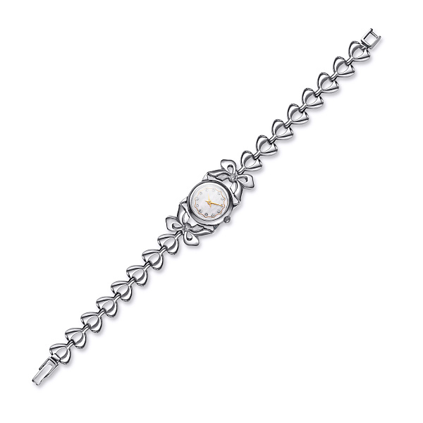 Серебряные часы с фианитами (арт. 7926/7110032) – изображение 1