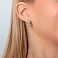 Сережки Синергия из белого золота с фианитами (арт. 110178б) – изображение 2