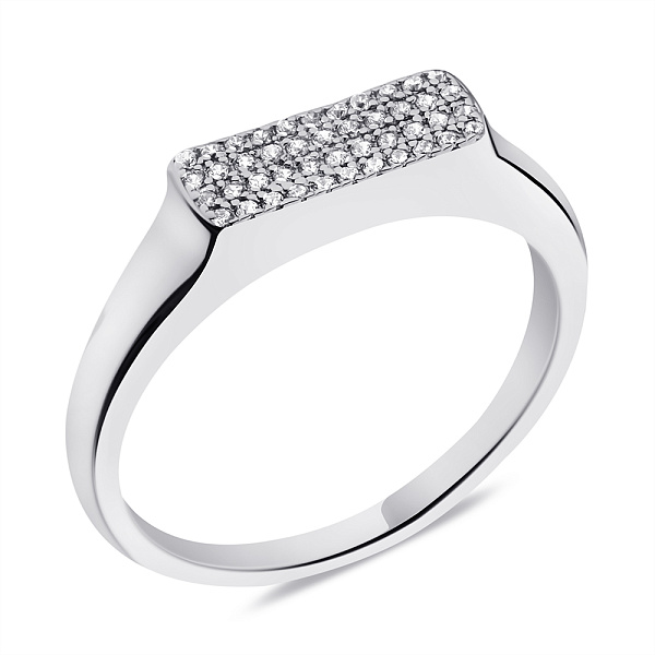 Серебряное кольцо с фианитами (арт. 7501/6703) – изображение 1