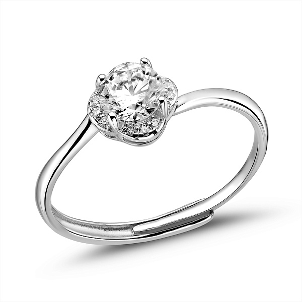 Серебряное кольцо с фианитами (арт. 7501/8098) – изображение 1