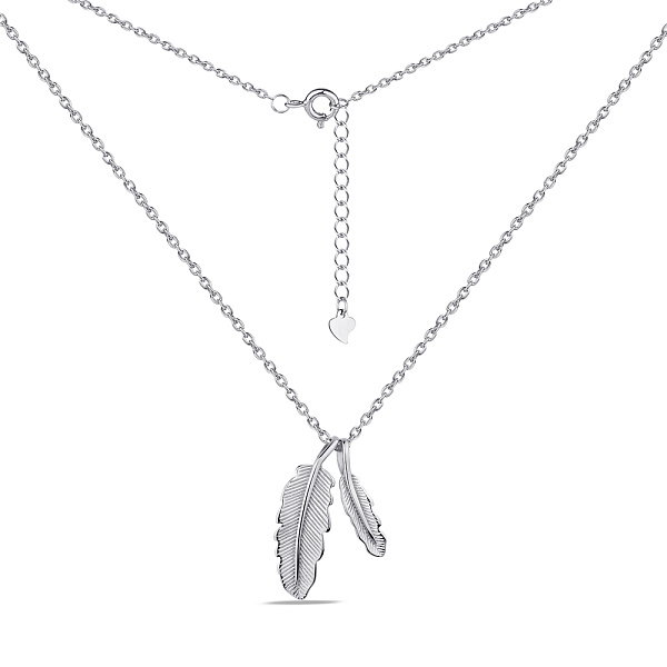 Серебряное колье "Перо" (арт. 7507/1572) – изображение 2