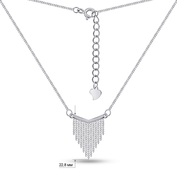 Серебряное колье (арт. 7507/2217) – изображение 3