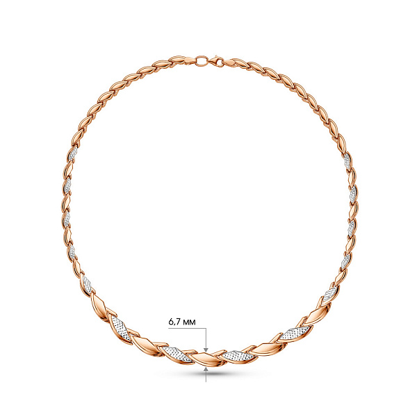 Золотое колье (арт. 370070р) – изображение 4