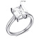Серебряное кольцо с одним фианитом (арт. 7501/6935) – изображение 2