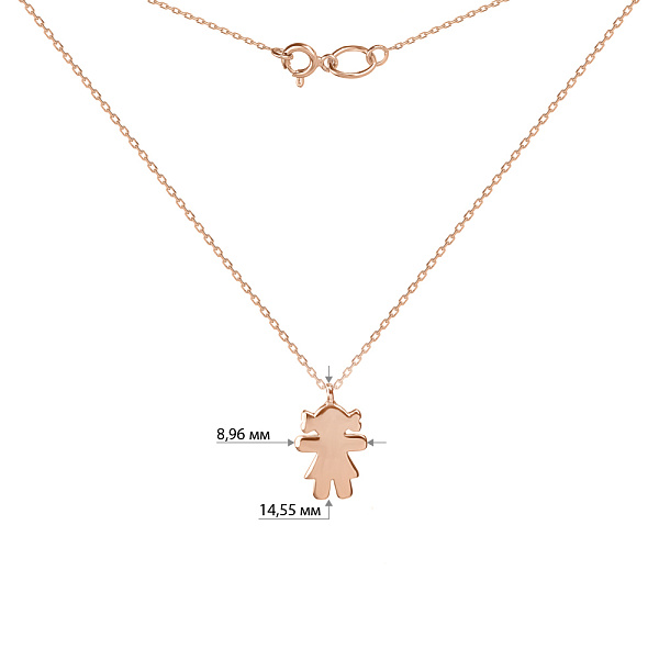 Колье из красного золота (арт. 351134) – изображение 4