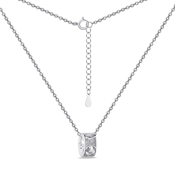 Срібне кольє з фіанітами (арт. 7507/1875) – зображення 2