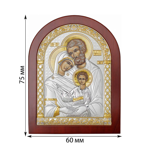 Ікона Святе Сімейство (75х60 мм) (арт. A-1/005G/К) – зображення 2