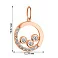 Кулон из золота с фианитами (арт. 424181) – изображение 2