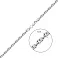 Серебряная цепочка без камней (арт. 03022443ч) – изображение 2