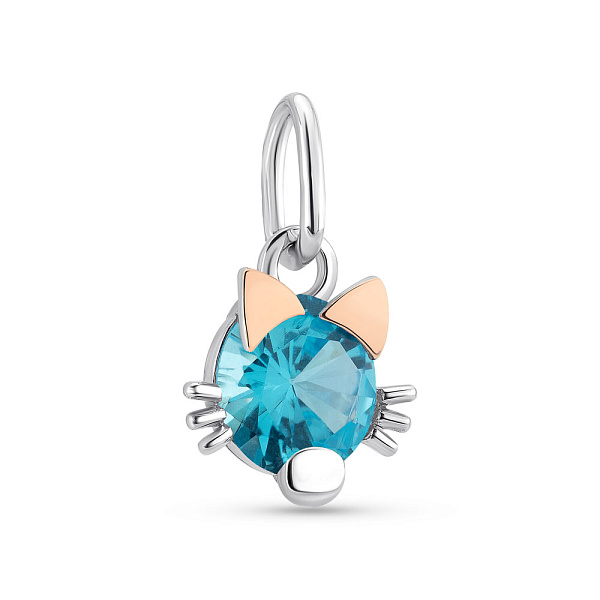Серебряный кулон с альпинитом (арт. 7203/689Пгпп) – изображение 1