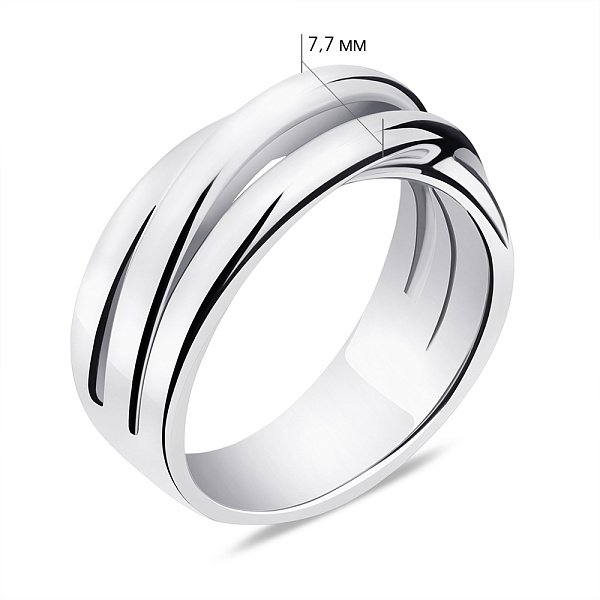 Серебряное кольцо без камней (арт. 7501/6477) – изображение 2
