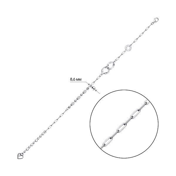 Серебряный браслет (арт. 7509/3814) – изображение 2