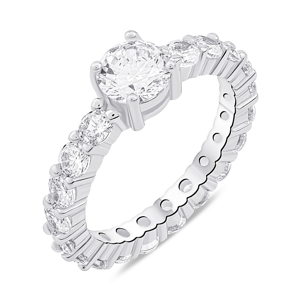 Серебряное кольцо с фианитами (арт. 7501/6995) – изображение 1