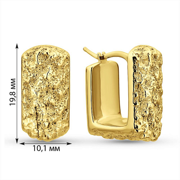 Серьги из желтого золота Francelli (арт. е1091990ж) – изображение 4