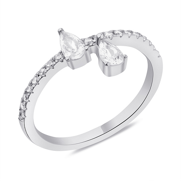 Кольцо из серебра с фианитами (арт. 7501/5982) – изображение 1