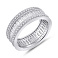 Серебряное кольцо с дорожкой из фианитов (арт. 7501/8201) – изображение 1