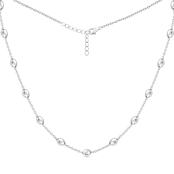 Серебряное массивное колье без камней (арт. 7507/2541) – изображение 2