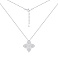 Серебряное колье Цветок с фианитами (арт. 7507/2379/20) – изображение 2