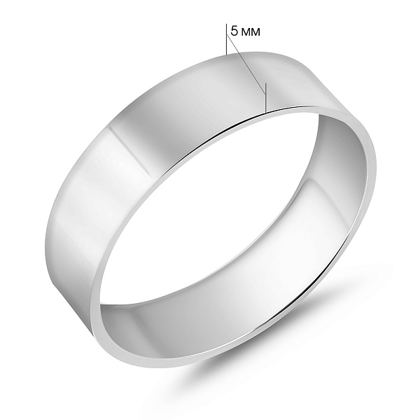 Обручальное кольцо Американка из белого золота (арт. 239180б) – изображение 4