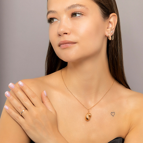 Колье из красного золота Капля (арт. 352967) – изображение 6