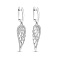 Серебряные серьги подвески с фианитами (арт. 7502/10287) – изображение 1