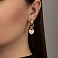 Золотые серьги подвески Сердечки (арт. 106340) – изображение 2
